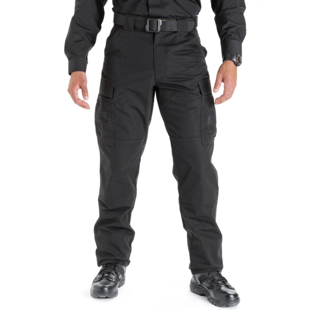 5.11 Tactical Mens 2XL 43.5-47 Relaxed Fit Taclite TDU Cargo Pant Ripstop Black